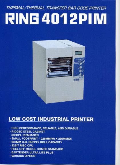 4012 RING® Thermal Label Printers