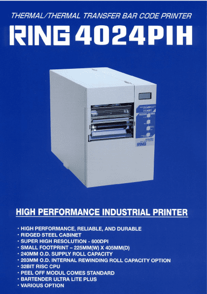4024PIH Ring Thermal Label printer